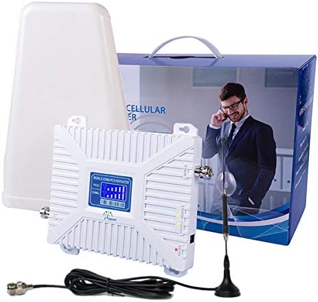 CiBoost Cell Phone Signal Booster for Home ATT T-Mobile Verizon Sprint Cellular Signal Repeater Amplifier Kit - Enhance Cell Phone Signal up to 32x
