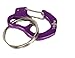 Rubit Small Curve Aluminum Dog Tag Clip - Purple