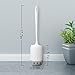 Glendan Toilet Brush and Holder Upgraded Modern Design with Kinsky Strong Bristles,Bathroom Toilet Bowl Cleaner Brush Set Toilet Cleaning Brush Kit (Grey-Flooring)