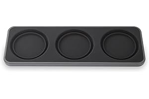 FinaMill Salt and Pepper Mill Tray, Stackable FinaPod Storage, Stylish Kitchen Accessories for Spice Grinder, Gift-Ready - Trio Slate