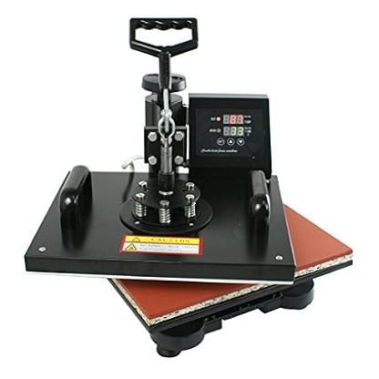 ZENY Digital Heat Press Transfer 6 in 1 Swing Away Heat Press Machine for T-Shirt Mug Hat Plate Cap（6in 1） - Image 3