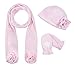 Todder Baby Kids Girls' Boys' Hats Scarf Mittens Sets, Keepersheep Winter Polar Fleece Earflap Hats Set