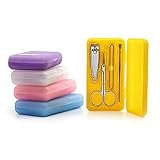 4 in 1 Stainless Steel Manicure Set Women Beauty Nail Tools Sets Clipper Trimmers Pedicure Scissor with Box (8pcs)