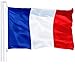 G128 - France French Flag 3x5 ft Printed Brass Grommets 150D Quality Polyester Flag Indoor/Outdoor - Much Thicker More Durable Than 100D 75D Polyester