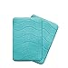 Ultra Soft Floor Mats Tufted Bath Rug Non-Slip Backing Microfiber Door Mat Soft Non Slip Absorbent Bath Rugs, Memory Foam Bath Mats Two Pack by FlamingoP Green Waved Pattern, Size:W17 xL24