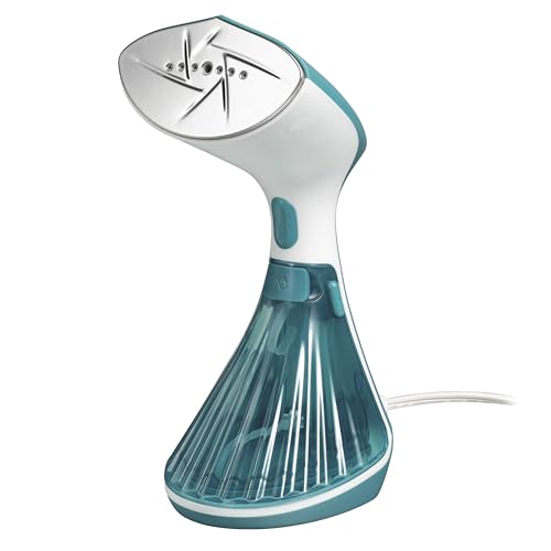 Proctor Silex Dual Mode Handheld Garment Steamer for Clothes, Ready in 25 Seconds for 15 Minutes of Continuous Use, Portable and Lightweight, Vacation Essentials, 1200 Watts, 300 ml Water Tank, Blue