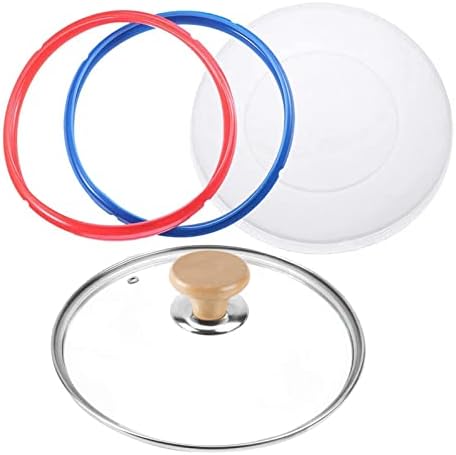 inch Tempered Glass Lid for Instant Pot Quart, Silicone Lid