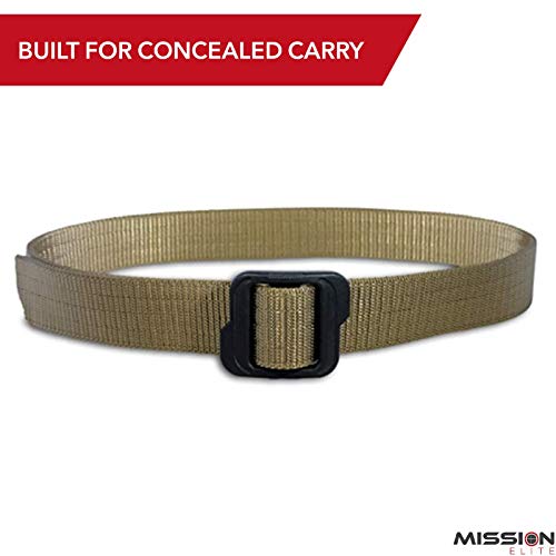 MISSION ELITE Tactical Belt Heavy Duty EDC Gun Belts for Men 2Ply