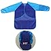 NUOLUX Painting Apron Kids Waterproof Long-sleeved Art Smock Toddler (Blue)