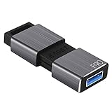 128GB USB 3.0 Flash Drive, Techkey F90 Pen Drive High Speed Thumb Drive Capless Pendrive Retractable USB Memory Stick Shock Resistant Jump Drive Compact Size
