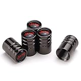 TK-KLZ 5Pcs for Jeep Skull Logo Bike Motorcycle Car Tires Valve Stem Caps for Chrysler JEEP Grand Cherokee Wrangler Compass Cherokee Renegade Patriot Grand Comander Car Styling Decoration Accessories