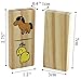 inTemenos Picture Dominoes for Preschool - Dominos for Kids - Wooden Domino Game Funny Animals 28 pcs