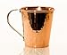 Sertodo Copper Moscow Mule Mugs | Set of 4, 18 oz Capacity | Stainless Steel Handles |100% Pure Copper, Heavy Gauge, Hand Hammered
