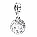 ANGEMIEL 925 Sterling Silver Charms with God All Things are Possible Fit European Snake Chain Bracelets