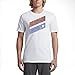 New Hurley Men's Icon Slash Push Through Ss Tee Crew Neck Short Sleeve Pu White