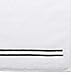 Amazon Brand – Stone & Beam Hotel Stitch Cotton Bath Towel Set, Set of 3, Black Stripe