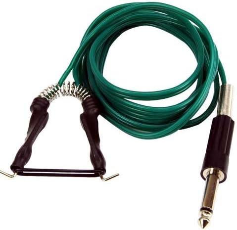 Dermasoft Premium Silicone Clip Cord 6ft Long works with Mono Plug Tattoo (Green)