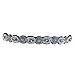yueton Pack of 2 Handmade Crystal Rhinestone Beads Elastic Headband Hair Band Women Hair Jewelry Accessories