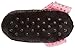 JoJo Siwa Girls' Big Slipper Socks, Black Pink Sequin Bow, M/L-Fits Shoe Size 13-4