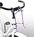 Colorbasket 02263 Powder Coated Mesh Bottom Lift-Off Steel Bike Basket, Foam Hooks, Velcro Strap, Removable, Scratch Resistant, Purple