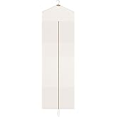 Sotiff Cotton Dress Garment Bags for Long Gowns Long Dress Travel Breathable Foldable Storage Bag Dust Proof(White,70 x 23.6 