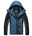 Spmor Men's Outdoor Sports Hooded Windproof Jacket Waterproof Rain Coat