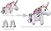 Langxun 2 Pack 3D Foil Unicorn Balloons for Unicorn Party Supplies and Girls Birthday Decorations, Birthday Party Supplies for Women (Rainbow)
