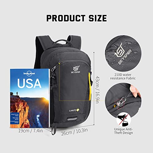 Skysper Lantc 20 Hiking Backpack, 20 Litres, Lightweight Trekking Backpack with Back Ventilation and Hydration System, Made of Breathable 3D Air Mesh, Polyester, Camping, Outdoor, Hiking Backpack | Trekking backpack made of breathable 3D air mesh polyester hiking day trips travel camping outdoors