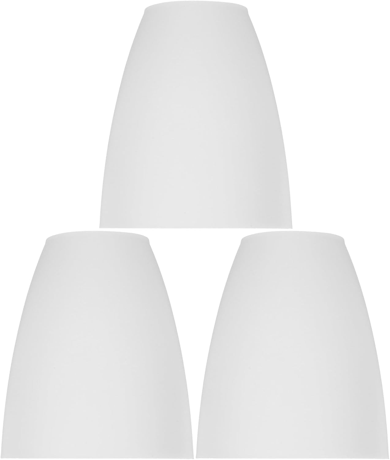Beavorty 3pcs Plastic Lampshade Desk Lamp Shade Light Shade Plastic Shade Replacement Small Lamp Shades Bedside Lamp Shade Glass Chandelier Lampshades for Floor Lamp Decorate White Sector