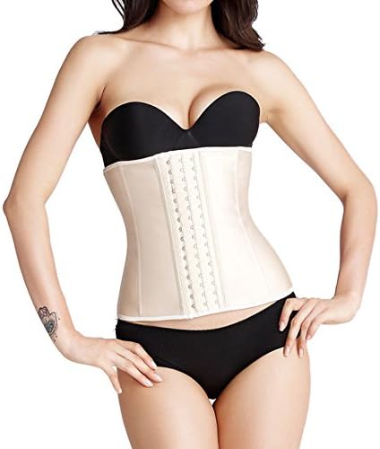 Waist Trainer for Weight Loss, Extra Firm Body Shaper, Tummy Cincher Fat Burner (Small (29-31 inches), Beige/Nude)