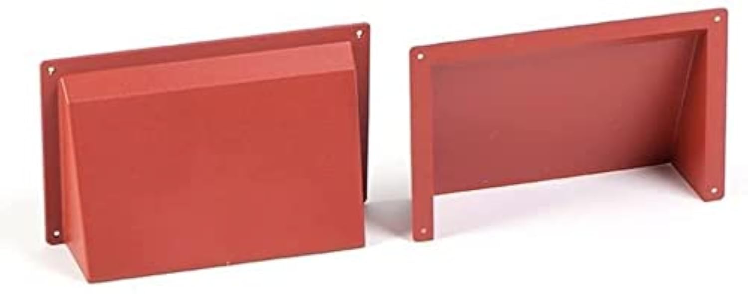 Timloc ABC96TR 9" x 6" Terracotta Air Brick Hooded Cowl Cover Surface Mounted for Openings Air Bricks, Grilles & Air Vents