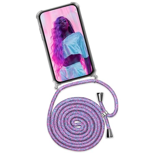 ONEFLOW Handykette für iPhone 17 Pro Max Hülle mit Band, Handyhülle mit Kette abnehmbar, Handyband zum Umhängen, Handy Umhängeband Lange Handykordel,