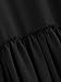Romwe Women's Casual Ruffle Hem Drop Shoulder High Low Peplum Tunic Top Black Large