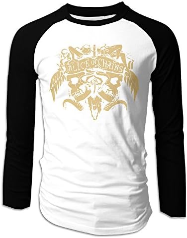 ARTCGH Alice In Chains Men's Long Sleeve Raglan T Shirt Black S