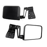 SCITOO Towing Mirrors, for Jeep Exterior Accessories Mirrors for 1987-2002 Jeep Wrangler with Manual Controlling Features - Pair
