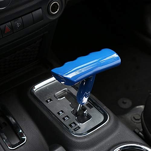 Voodonala T-Handle Shift Knob Shifter for 2007-2015 Dodge Charger Challenger Chrysler 300, for 2012-2017 Jeep Wrangler JK Compass, for for Dodge Ram 2009-2015, ABS Blue: Home Improvement