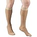 Truform Sheer Compression Stockings, 15-20 mmHg, Women's Knee High Length, 20 Denier, Light Beige, Medium