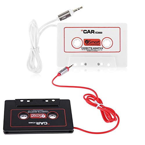 Leiyini Universal Car Audio Travel Cassette Adapter, Car Tape Cassette Adapter Converter 3.5mm Jack AUX Audio for CD Radio MP3 Magnetic Tape Player Recorder Receiver Cassette