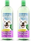 TropiClean Fresh Breath Plus Hip & Joint Oral Care Water Additive for Pets (2 Pack)