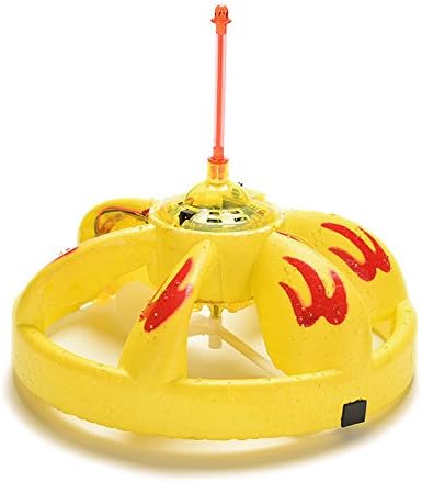 KOYOR Infrared Sensor Flying Saucer UFO Hand Induced Hovering Floating Flight Hand Movement Toy UFO RC Remote Control Toys Magic Trick (Yellow)