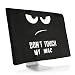 kwmobile Monitor Cover for Apple iMac 27" / iMac Pro 27" - Dust Cover PC Monitor Case Screen Display Protector - Don't Touch My Mac White/Black primary