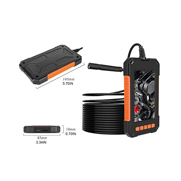 zrshygs 2/5/10 Meter 4,3 Zoll 1080P wasserdichte Endoskopkamera Handheld LCD-Endoskop – Bild 3