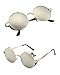 CGID E71 Retro Steampunk Style Inspired Round Metal Circle Polarized Sunglasses for Women Men