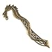 ArtMuseKitsMikash Charms Dragon Plated Antique Bronze Bookmarks for Beading（4pcs）