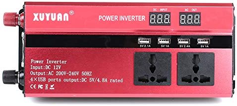 NYWENY Car Inverter Auto Inverter Portable Modified Sine Wave Dc12V/24V To Ac220V Adapter Vehicle,Lasting 550W,24V To 220V