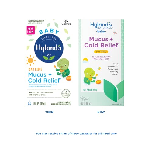 Hyland's Naturals Baby Infant Cough Medicine, Decongestant, Mucus and