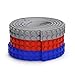 BK FLEXBLOX Adhesive 3 Pack Craft Tape Compatible with Lego and Nimuno Loops Building Blocks - Red, Blue, and Grey Rolls totaling 9.8 Feet