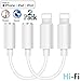 for iPhone X Headphone Adapter to 3.5 mm Headphone Jack Adapter for iPhone 8/8 Plus/Xs Max /7/7 Plus/XR Audio Aux Earphone Dongle Spiltter Connector Converter Adapter Support All iOS System -2 Pack