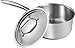 Utopia Kitchen 2 Quart Saucepan with Lid - Induction Compatible Stainless Steel Saucepan - Dishwasher Safe