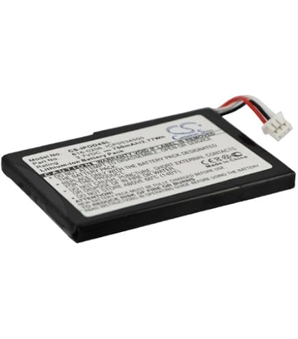 Battery compatible with Creative V Plus, 3.7V, 650mAh, Li-pl